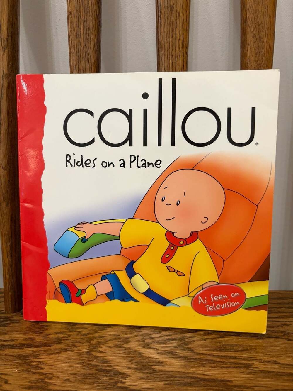 Caillou Rides on a Plane Backpack Series Children's Paperback Book